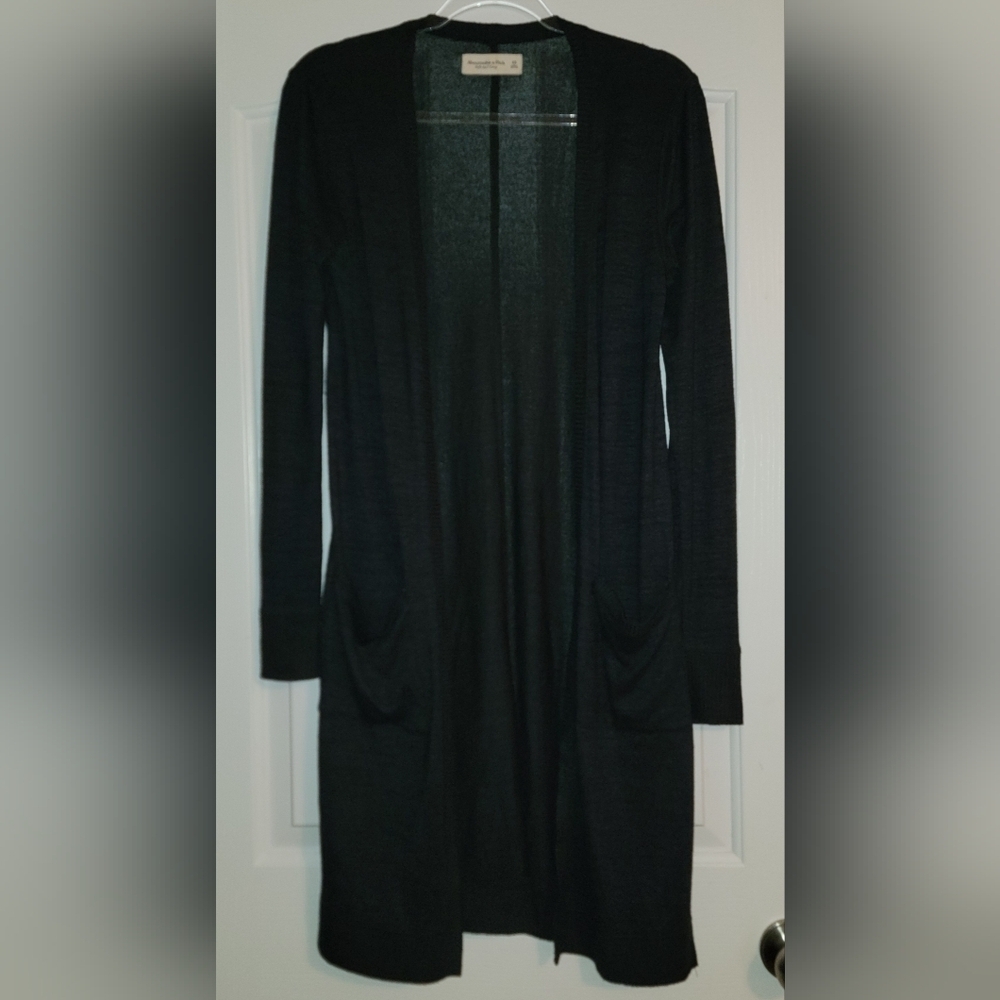 Abercrombie & Fitch Charcoal Longline Cardigan